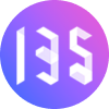 135 AI排版 Logo