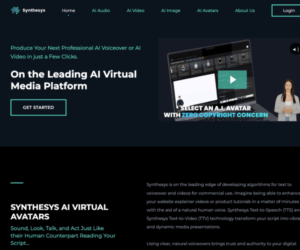 Synthesys 页面预览