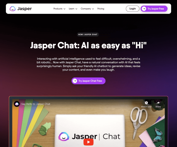 Jasper Chat 页面预览