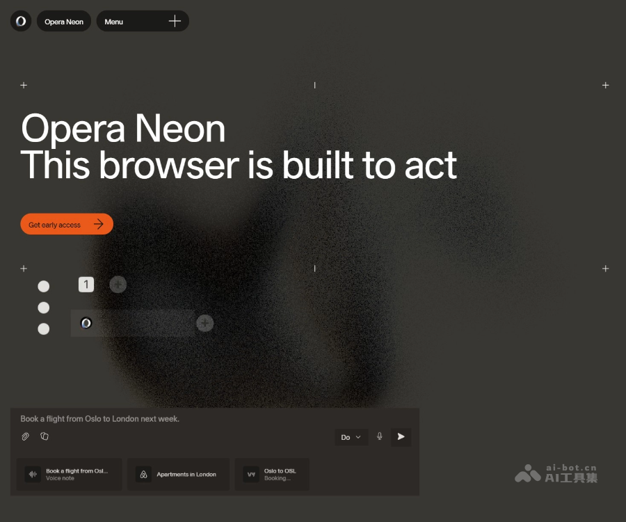 Opera Neon 页面预览