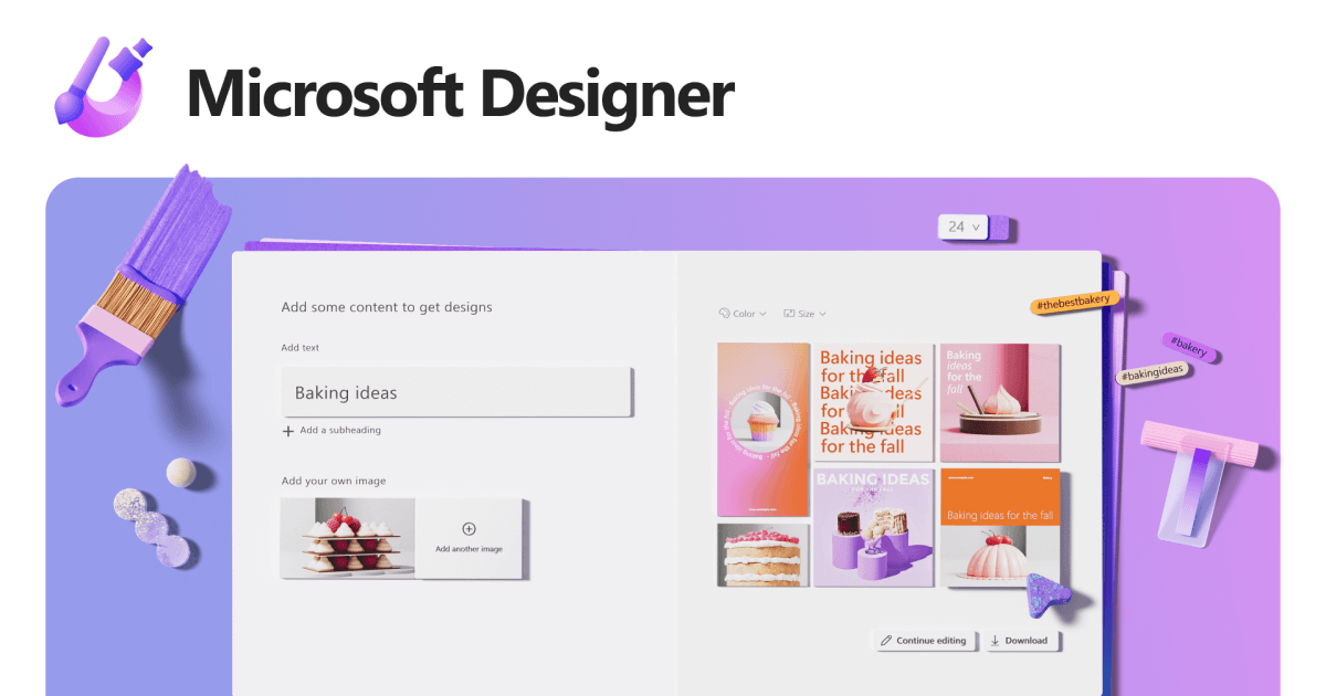 Microsoft Designer 页面预览