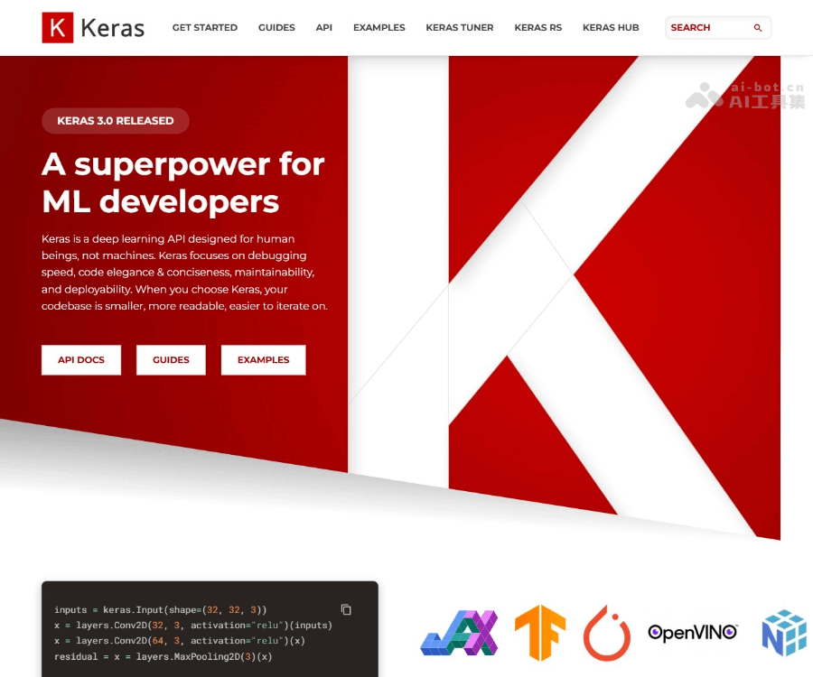 Keras 页面预览