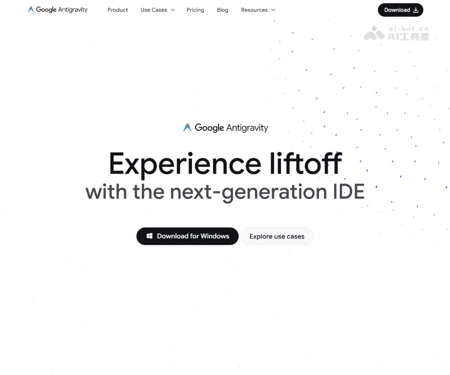 Google Antigravity 页面预览