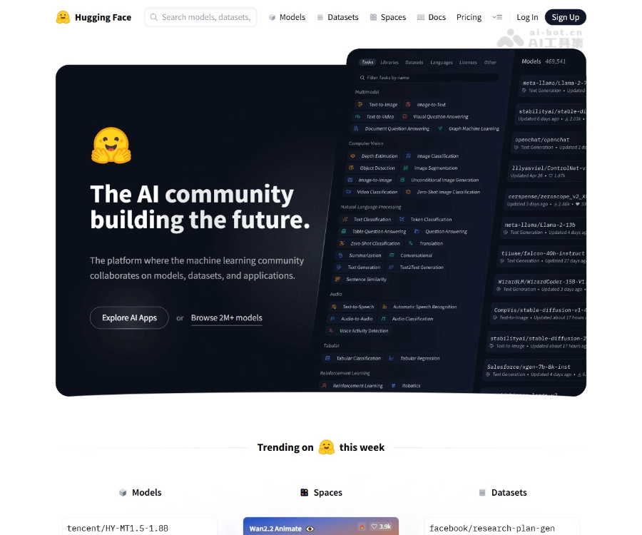 HuggingFace 页面预览