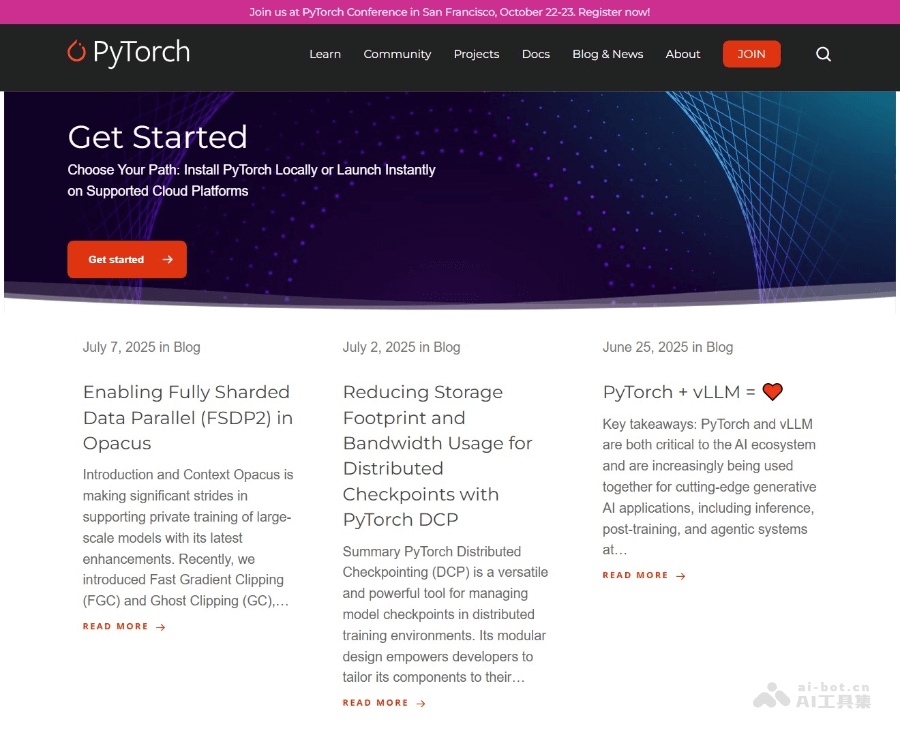 PyTorch 页面预览
