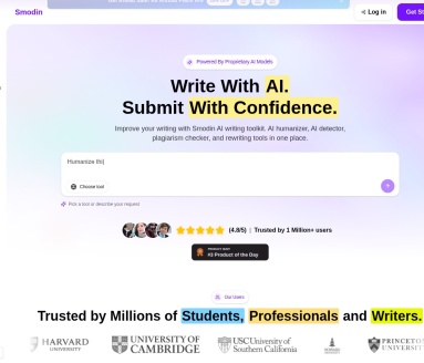 Smodin AI Content Detector 页面预览