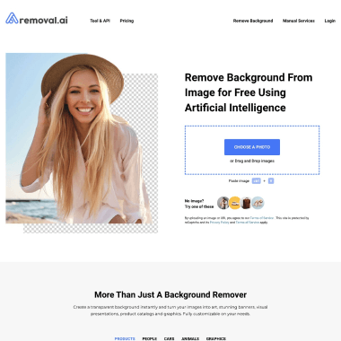 Removal.AI 页面预览