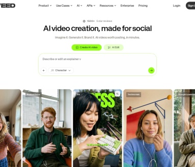 Veed Video Background Remover 页面预览