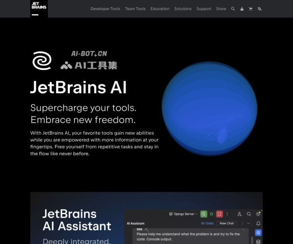 JetBrains AI 页面预览