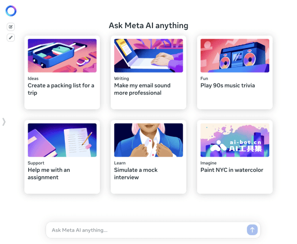 Meta AI助手 页面预览