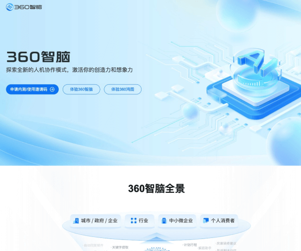 360智脑 页面预览